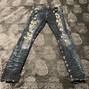 Jordan Craig Distressed Blue Slim Jeans